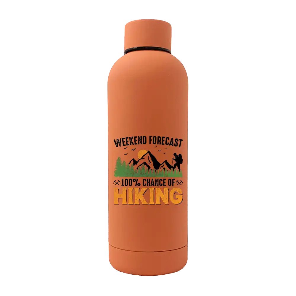 Weekend Forecast 100% Hiking 17oz Stainless Rubberized Water Bottle