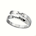 Silver Spiral Heart Ring