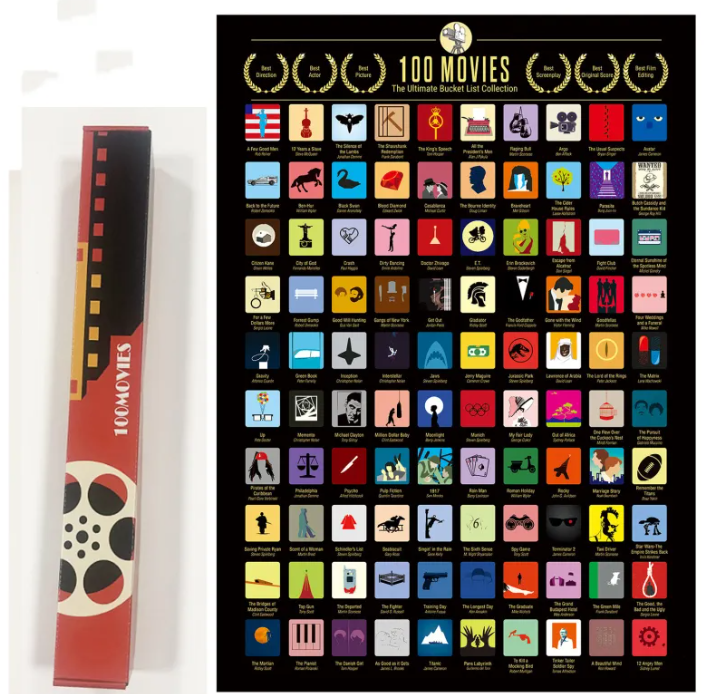 Movie Scratch Postcards